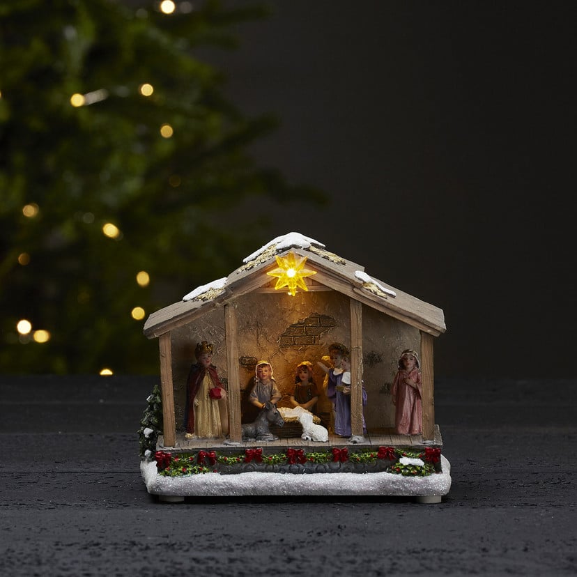 lampenwelt LED-Dekoleuchte Nativity Batteriebetrieb 19 cm Kauf eins, bekomm eins gratis