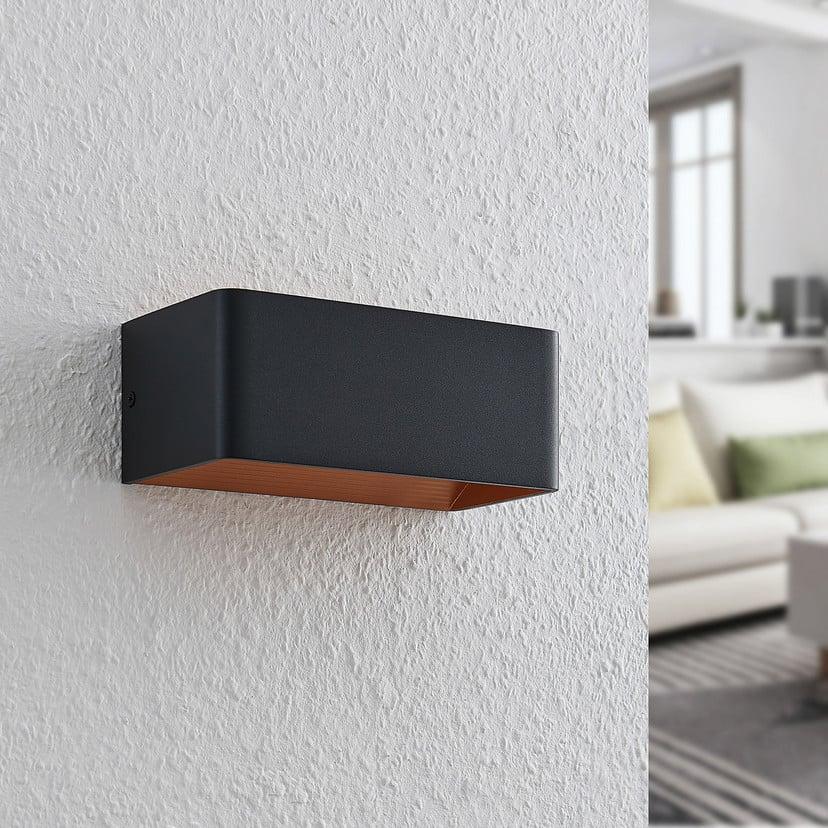 lampenwelt Arcchio LED-Wandlampe Karam 20 cm schwarz Metall up/down Sonderangebot der Fabrik