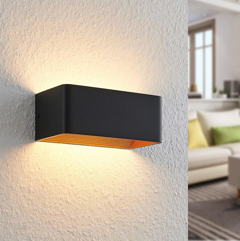 lampenwelt Arcchio LED-Wandlampe Karam 20 cm schwarz Metall up/down Sonderangebot der Fabrik