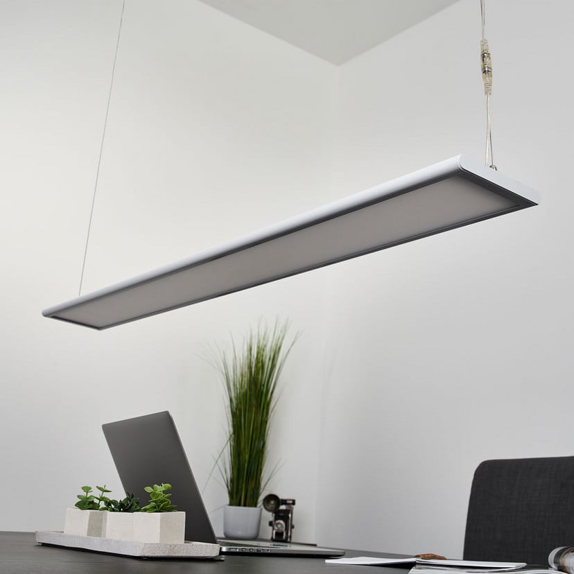 lampenwelt Arcchio LED-Büro-Hängeleuchte Samu up/down dimmbar Alu Fabrikladen