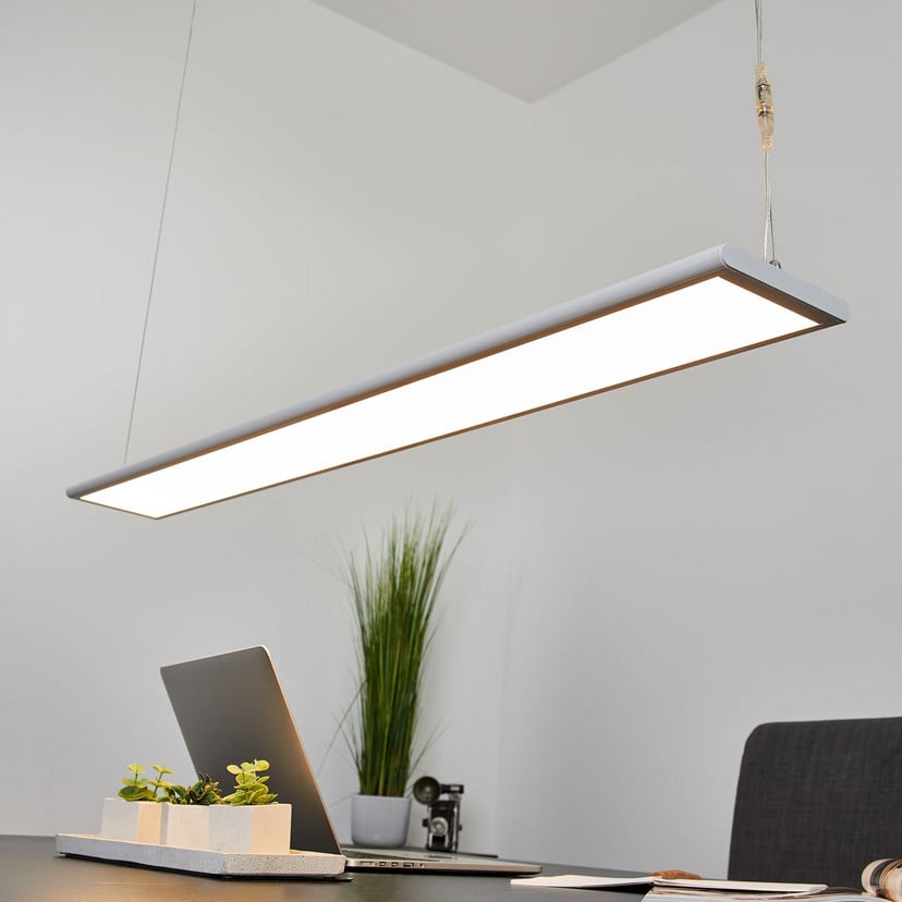 lampenwelt Arcchio LED-Büro-Hängeleuchte Samu up/down dimmbar Alu Fabrikladen