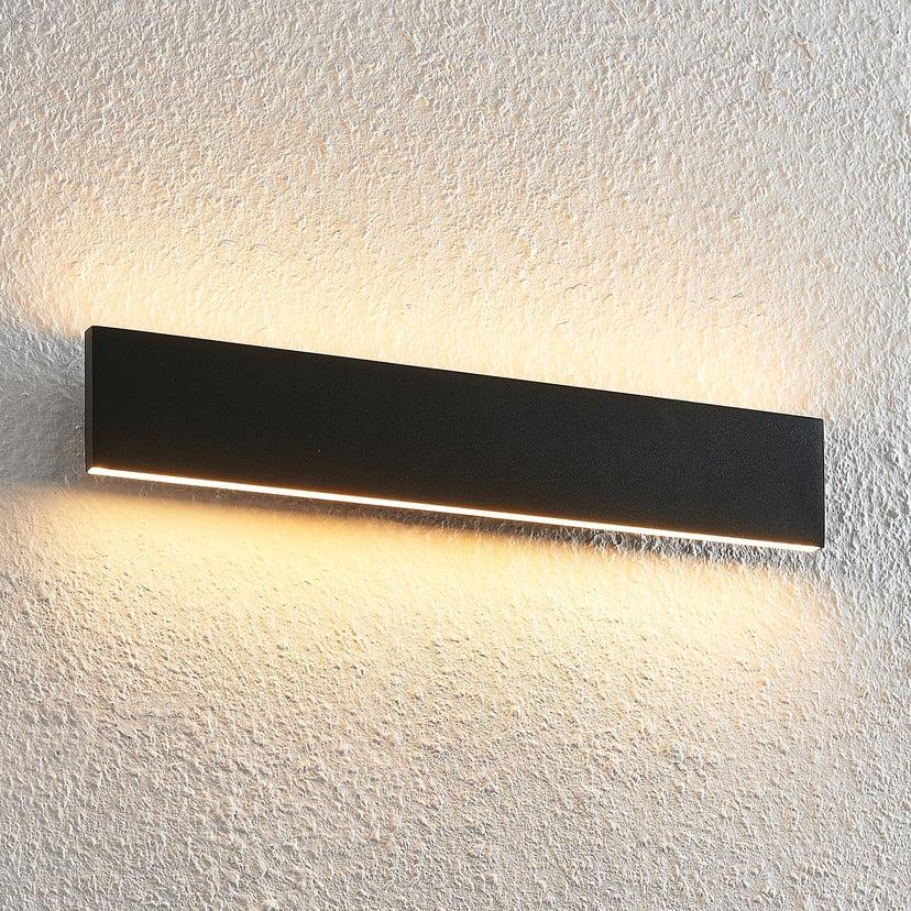 lampenwelt Lindby LED-Wandlampe Ignazia 47cm schwarz Metall up/down Black Friday Preise