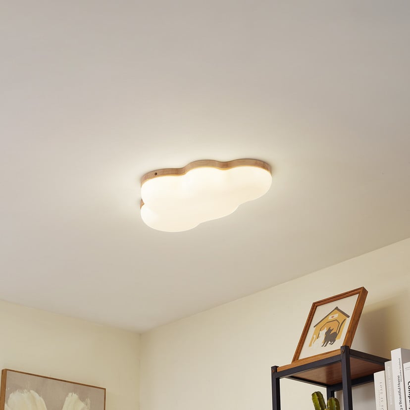 lampenwelt Lindby LED-Deckenleuchte Pilvi Kunststoff Wolke 50 cm Outlet