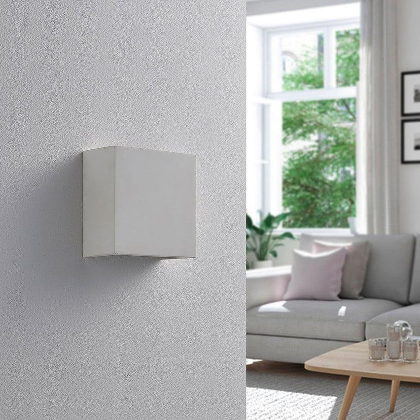 lampenwelt Lindby LED-Wandleuchte Anneke weiß Gips 13 cm up/down Angebote