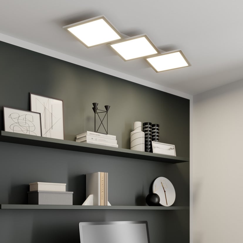 lampenwelt Lucande LED-Deckenlampe Ilira 3-flg. silber CCT dimmbar Limitierter Zeitrabatt