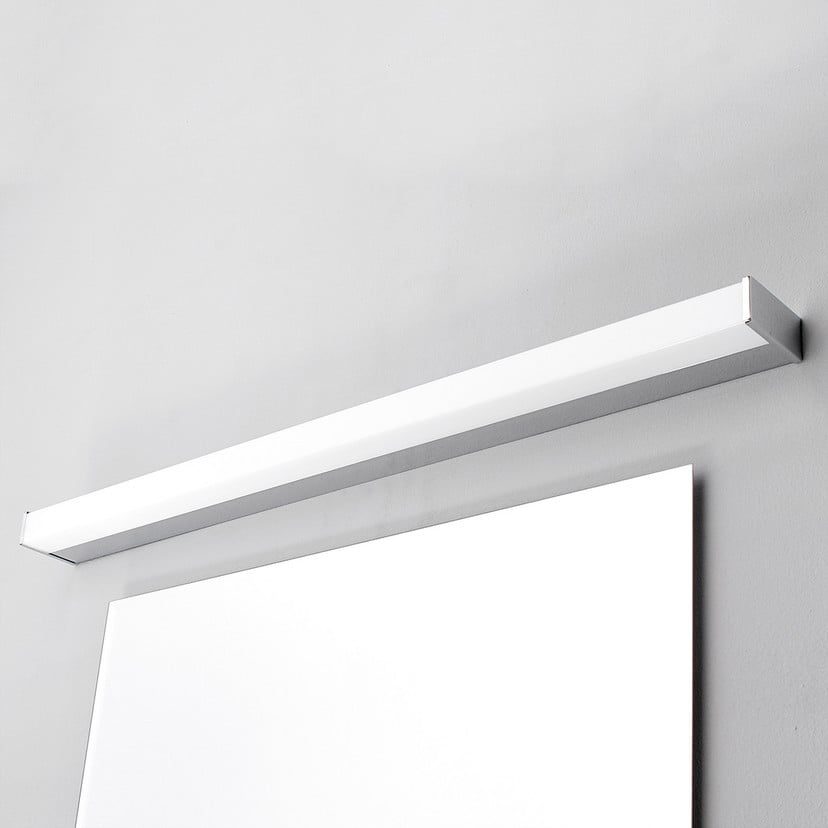 lampenwelt Lindby LED-Wandlampe Philippa eckig 89 cm chrom IP44 Rabatt