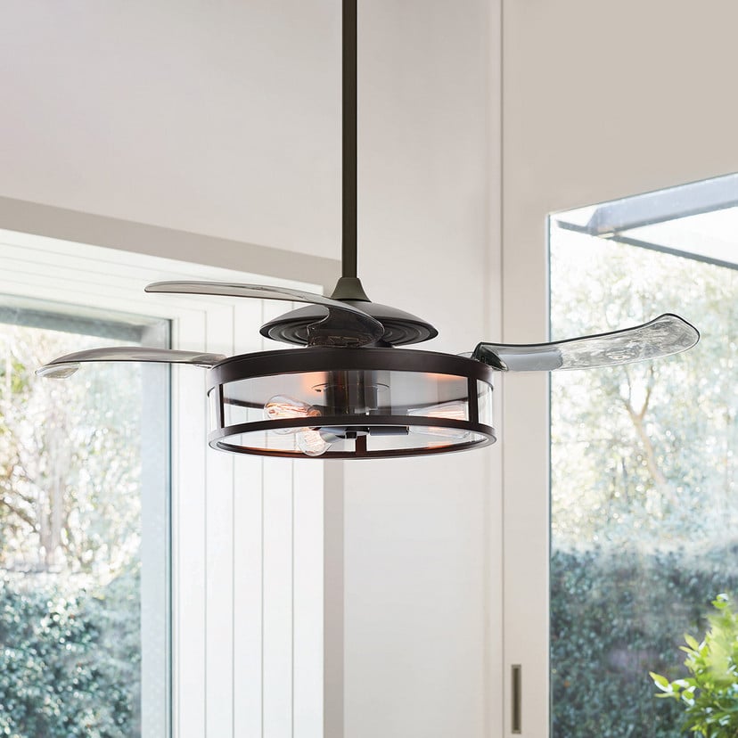 lampenwelt Beacon Deckenventilator Fanaway Classic Licht schwarz leise Preisnachlass