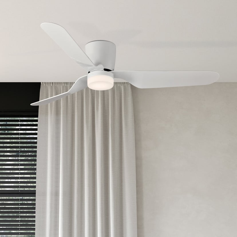 lampenwelt LED-Deckenventilator Brisa Fernbedienung 3.000 K