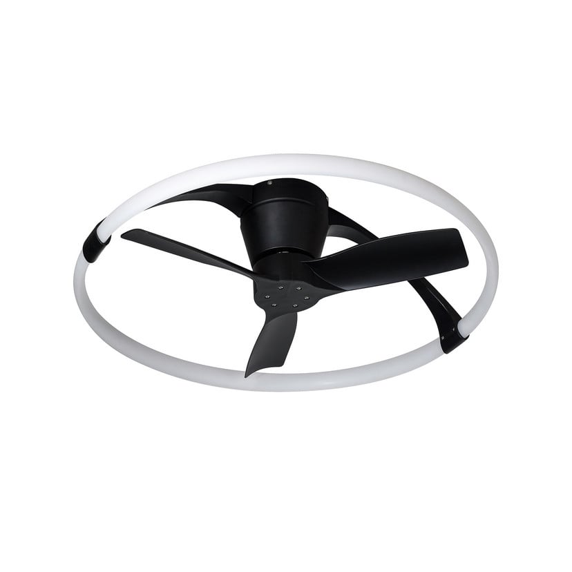 lampenwelt LED-Deckenventilator Nepal Mini App schwarz/weiß VIP-Rabatte