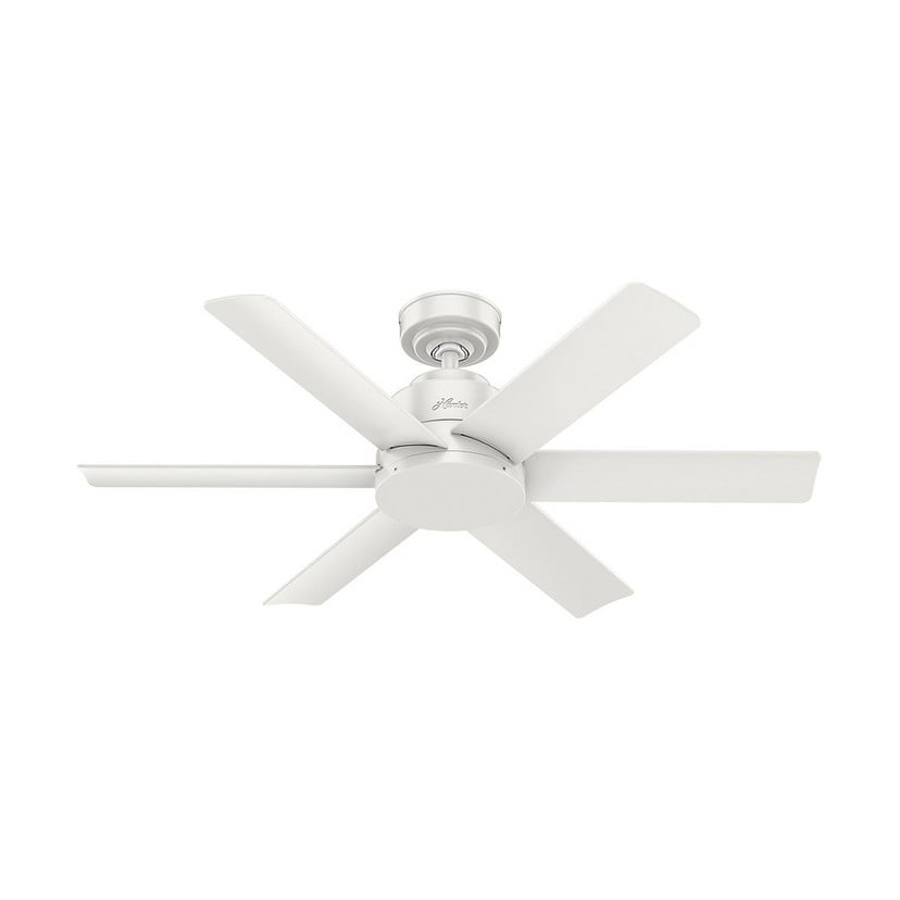 lampenwelt Hunter Kennicott Deckenventilator weiß matt