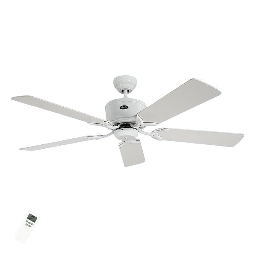 lampenwelt Schlichter Deckenventilator Eco Elements weiß-grau Clearance-Verkauf